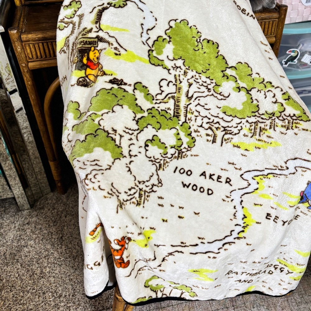 Winnie the Pooh Map Blanket